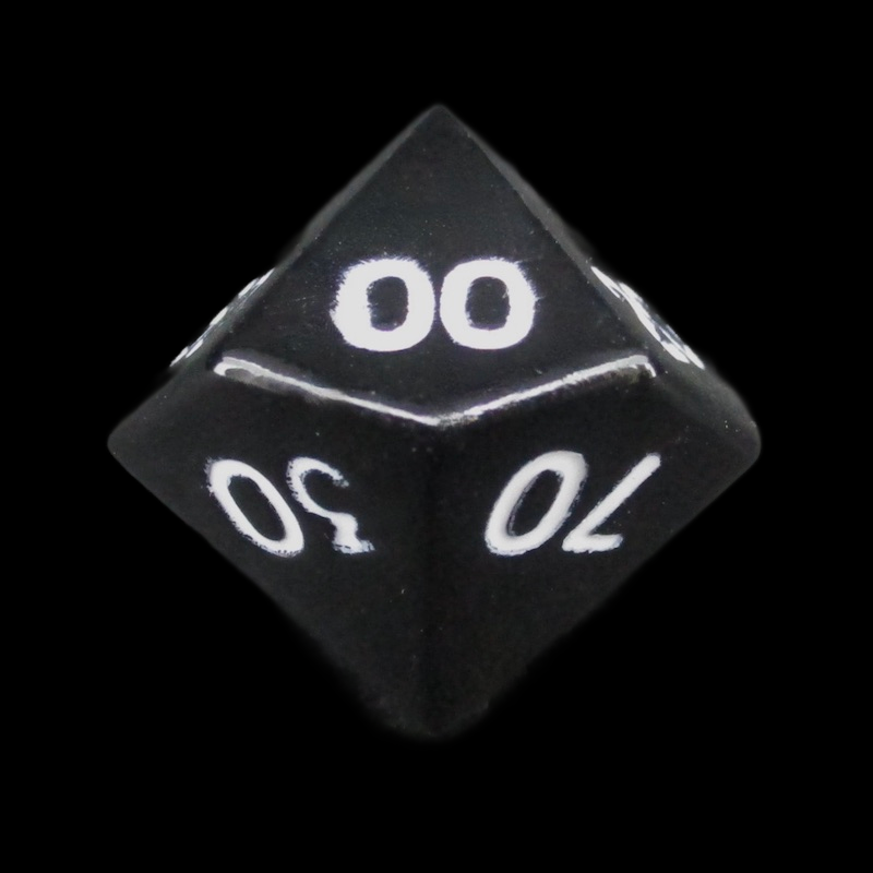 HALF PRICE CLEARANCE TDSO Metal Spectrum Black Metal Finish Percentile Dice