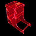 Litko Acrylic Dice Tower Fluorescent Pink - GMG084-PNK