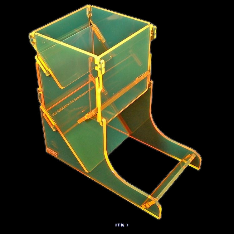 Litko Acrylic Dice Tower Fluorescent Yellow - GMG084-FLY