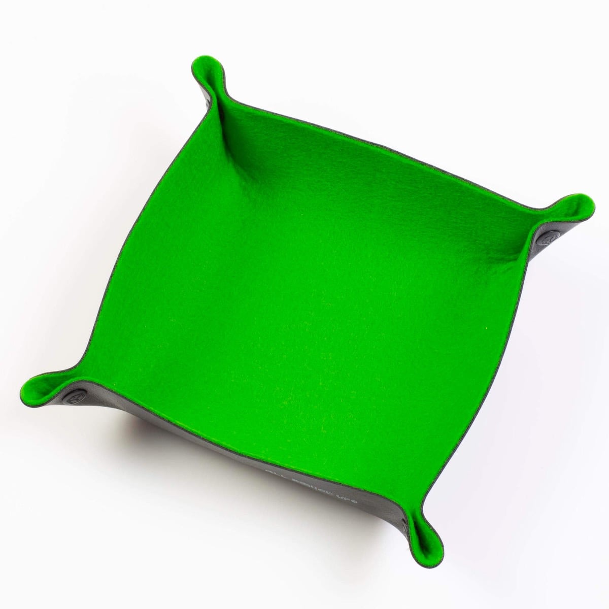 Folding Merino Dice Tray - Apple
