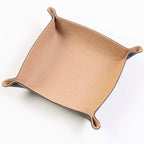 Folding Merino Dice Tray - Camel
