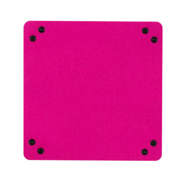 Folding Merino Dice Tray - Hot Pink