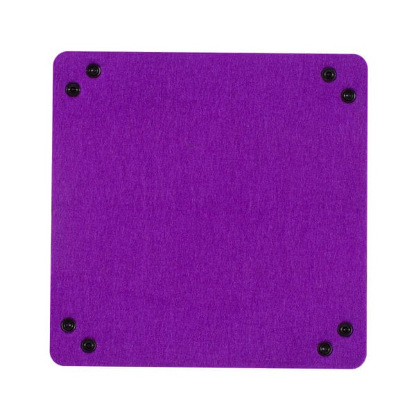 Folding Merino Dice Tray - Purple
