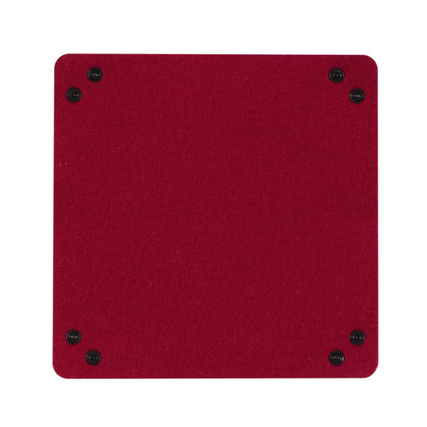 Folding Merino Dice Tray - Scarlet