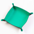 Folding Merino Dice Tray - Sea Foam