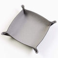 Folding Merino Dice Tray - Slate