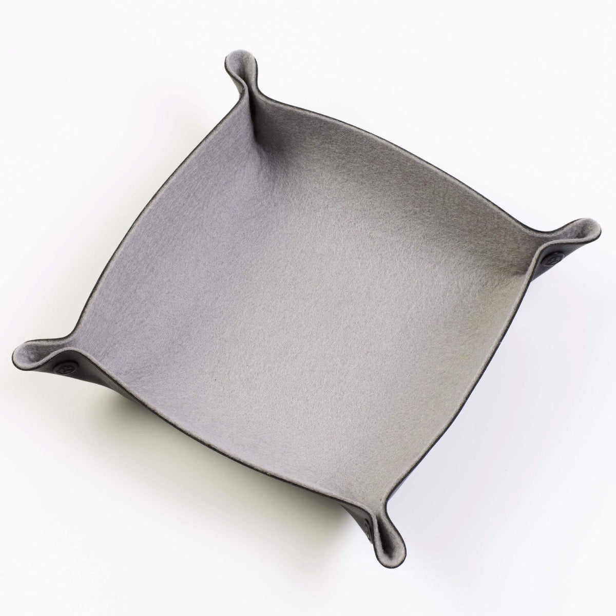 Folding Merino Dice Tray - Slate