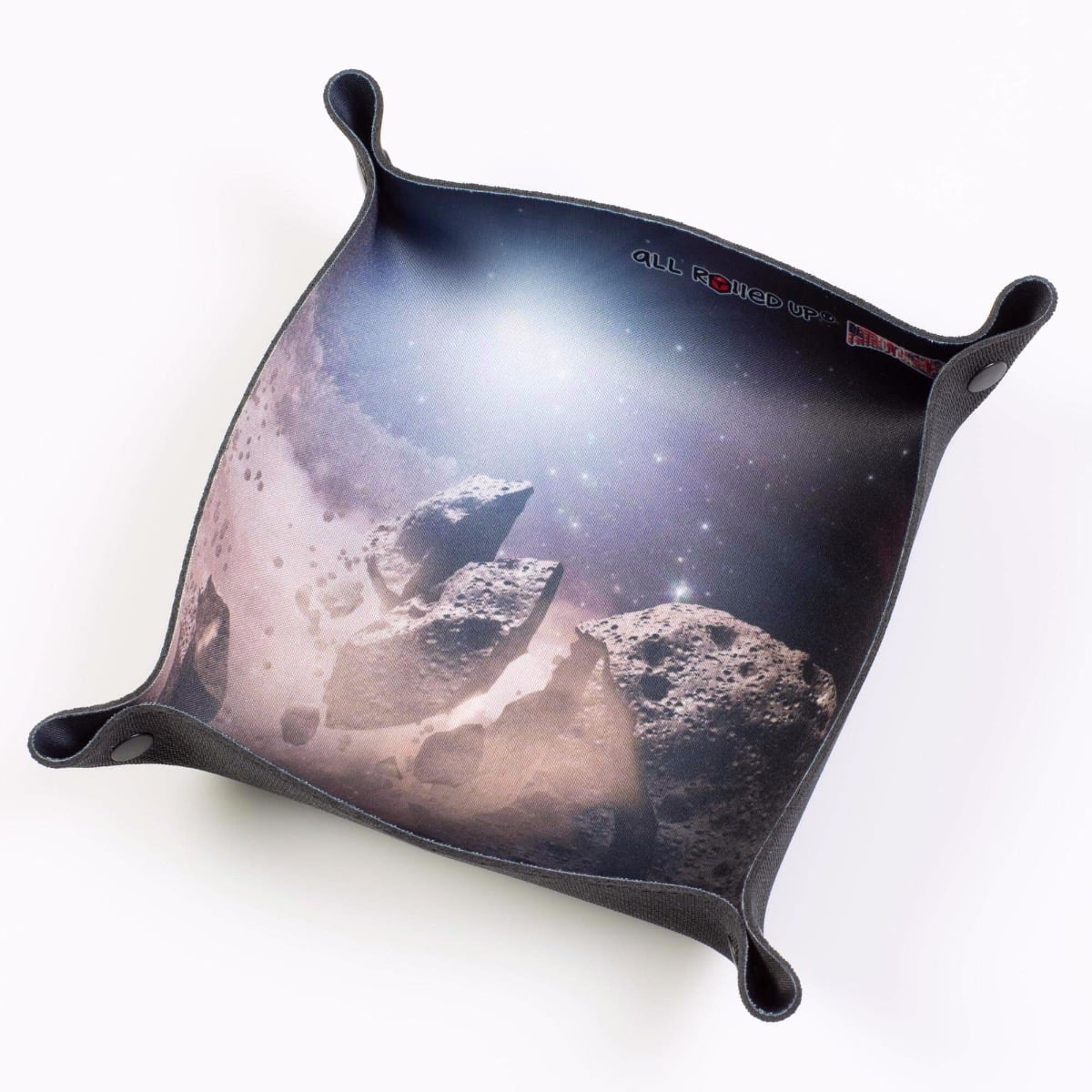 Folding Dice Tray - Space - Asteroid Destruction