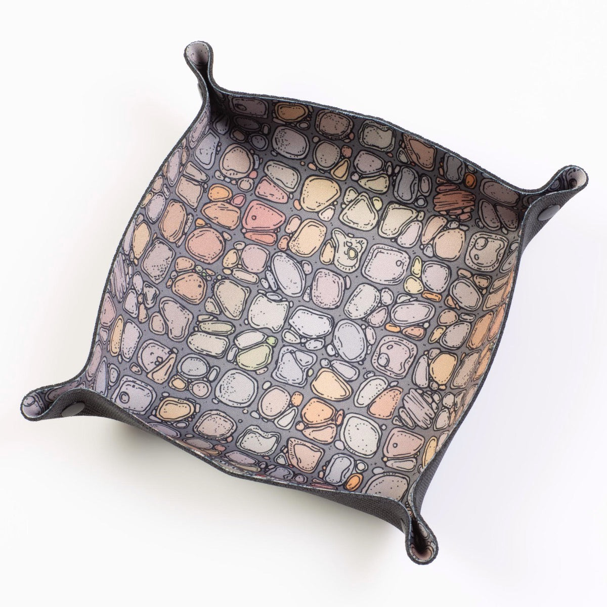 Folding Dice Tray - Flagstone - Clay