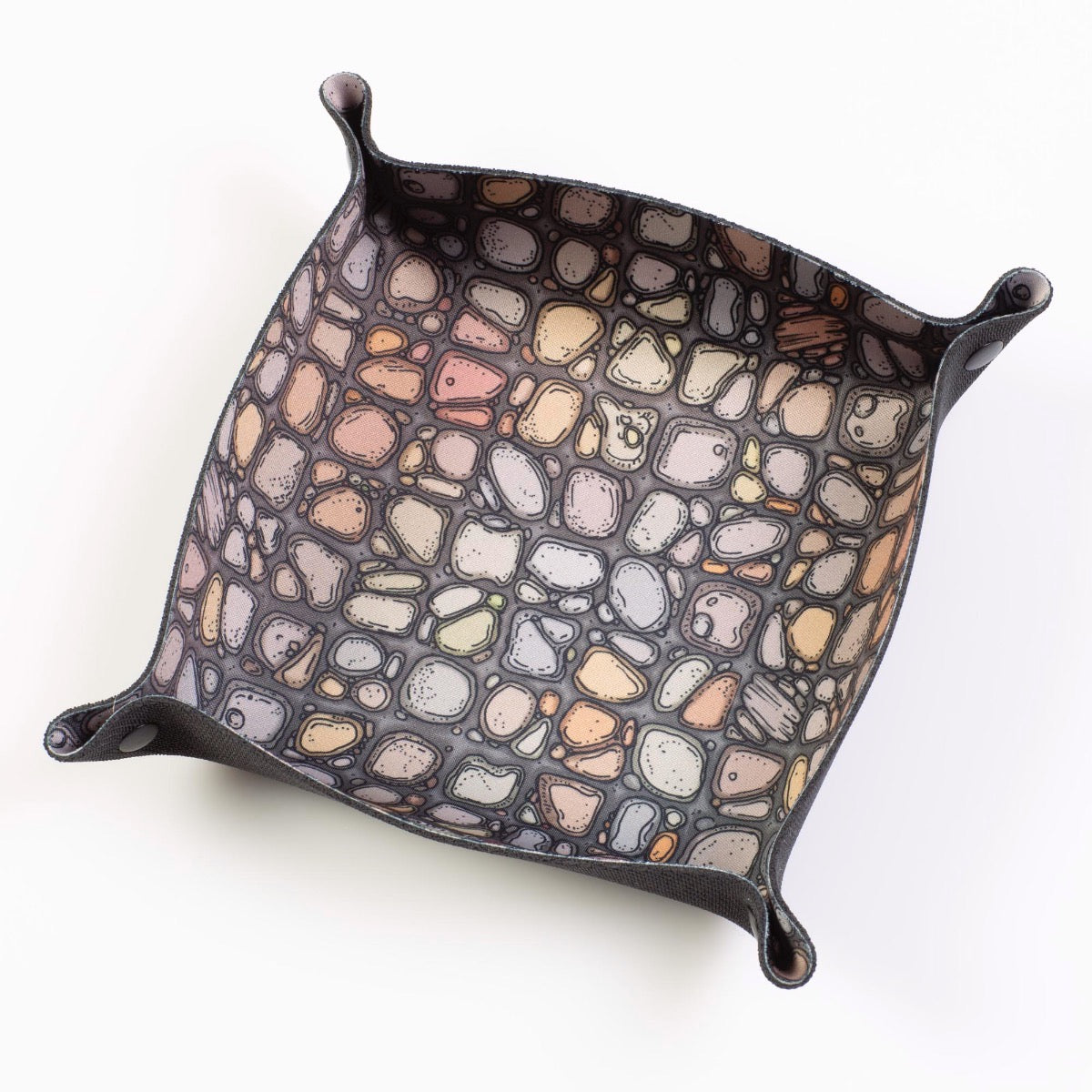 Folding Dice Tray - Flagstone - Dirt