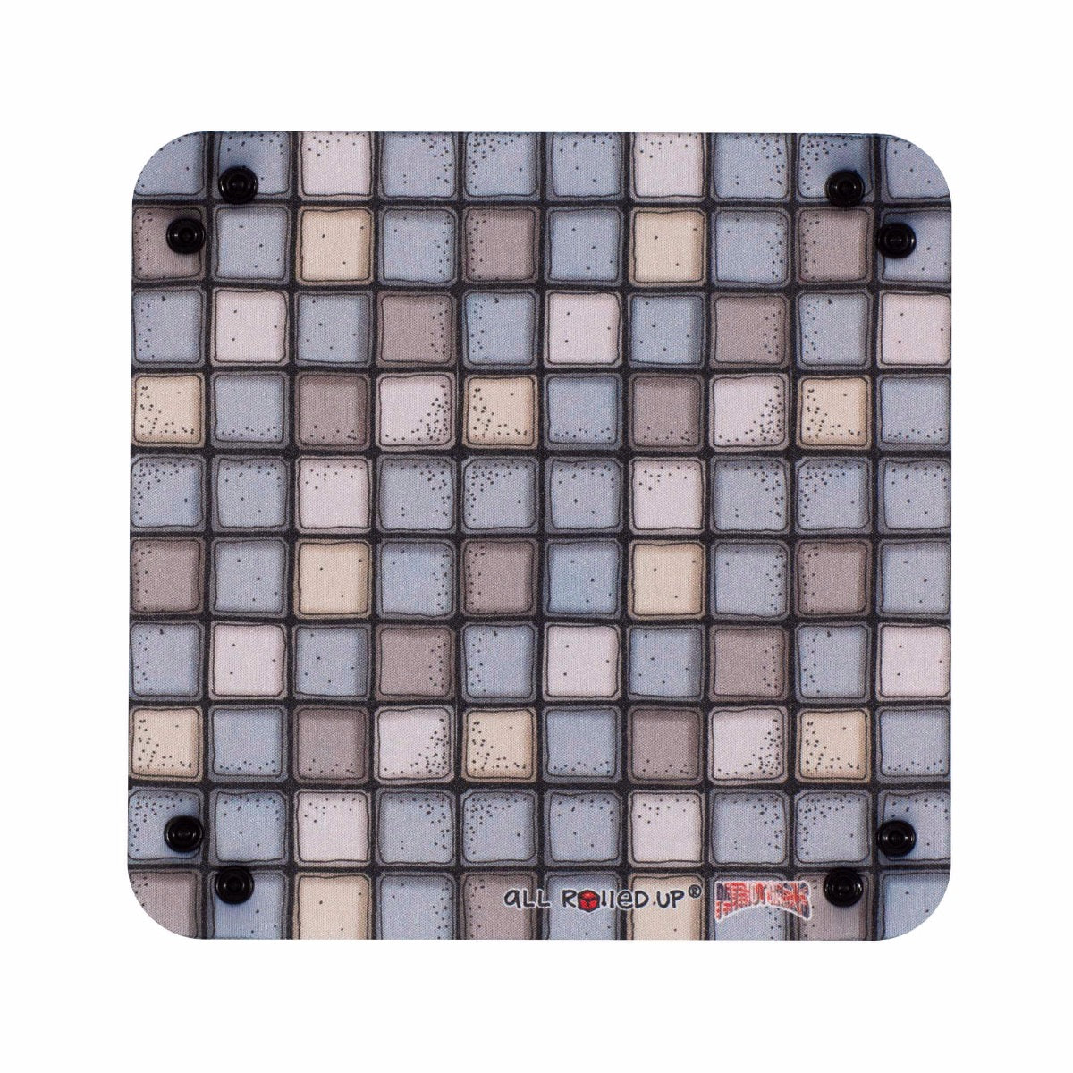 Folding Dice Tray - Tile - Blue