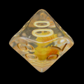 TDSO Encapsulated Flower Orange Percentile Dice