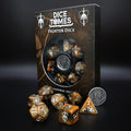 Dice Tomes Fighter 7 Dice Polyset + Coin
