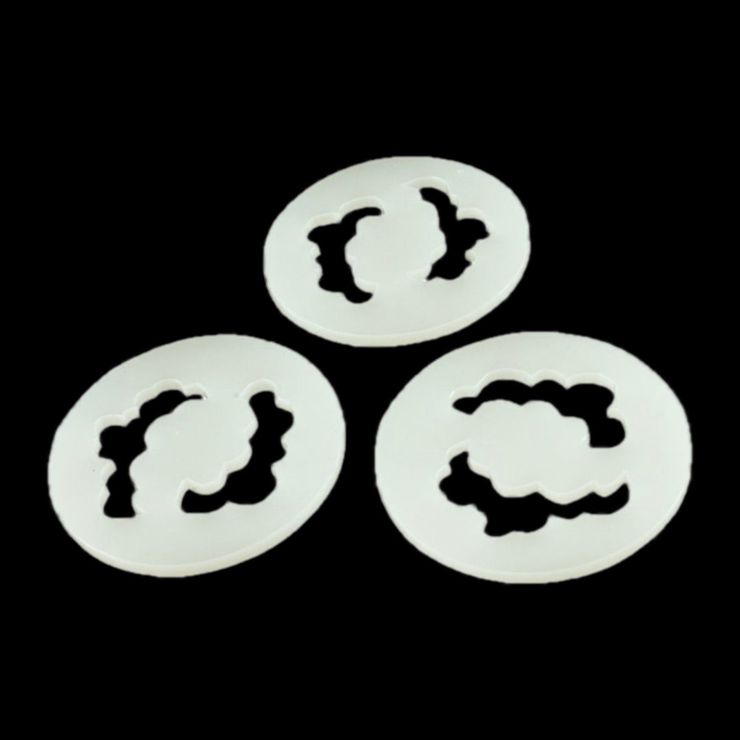 LITKO FOW Round Smoke Template Translucent White (GMG069-TWT)