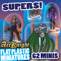 ArcKnight Flat Plastic Miniatures - Supers - 62 Minis