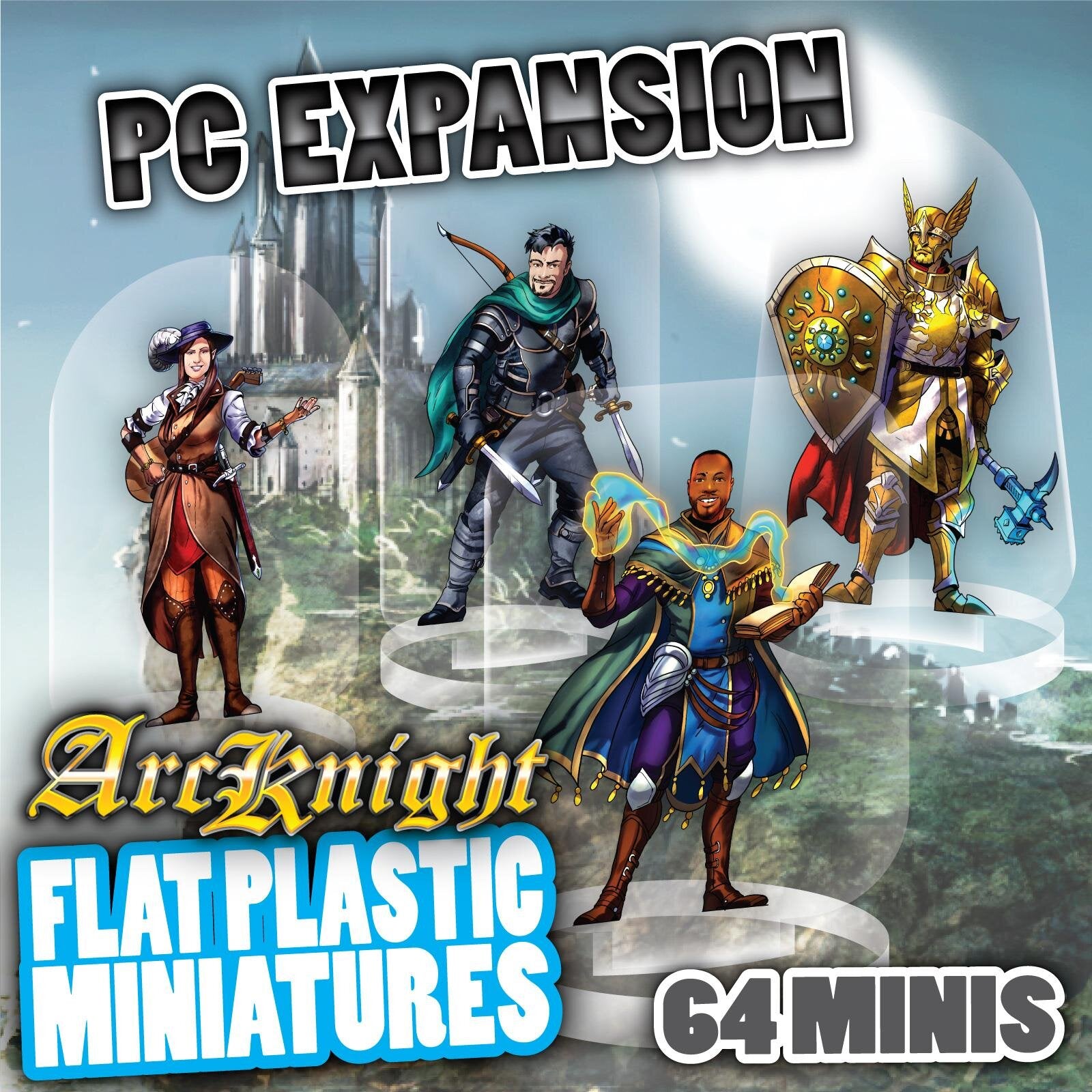 ArcKnight Flat Plastic Miniatures - PC Expansion - 64 Minis