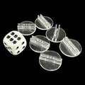 CLEARANCE Game Creator Set Card / Paper Figure Stands 20mm and D6 Spot Dice