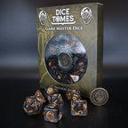 Dice Tomes Game Master 7 Dice Polyset + Coin