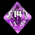 GameScience Gem Amethyst & White Ink D14 Dice