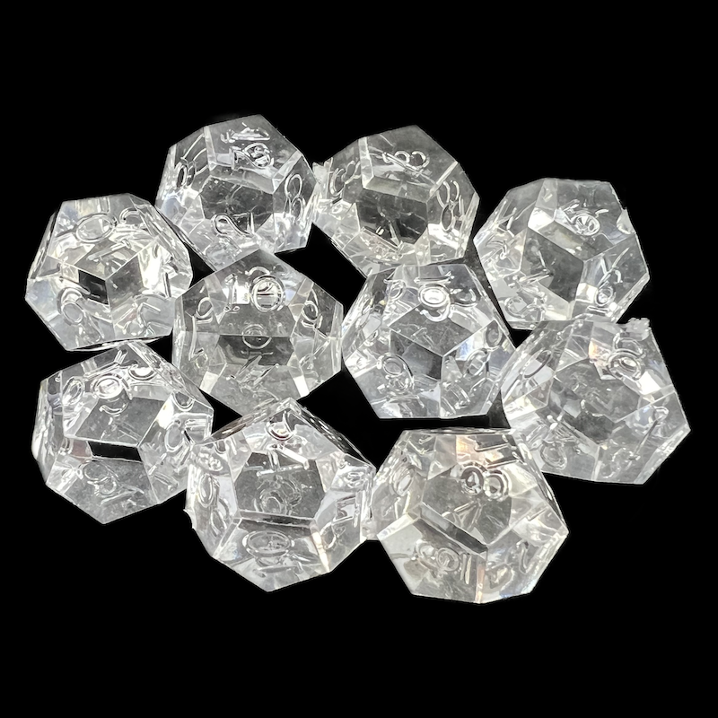 CLEARANCE GameScience Gem Diamond 10 x D12 Dice Set