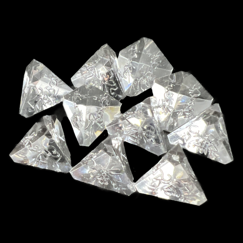 CLEARANCE GameScience Gem Diamond 10 x D4 Dice