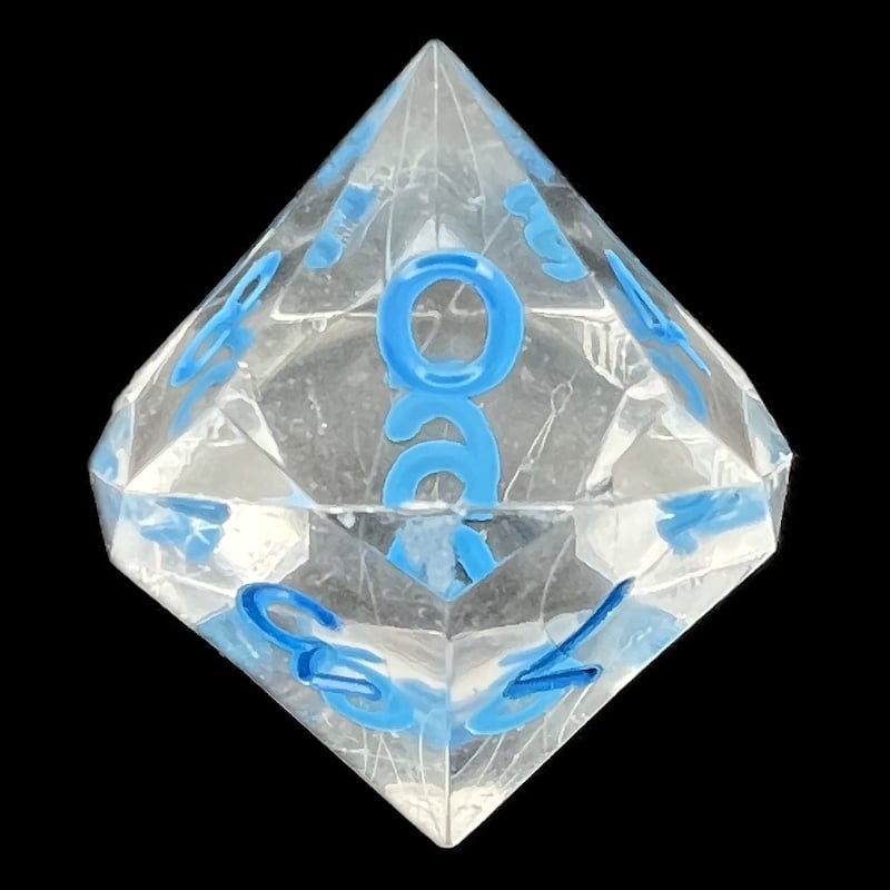GameScience Gem Diamond & Blue Ink D10 Dice
