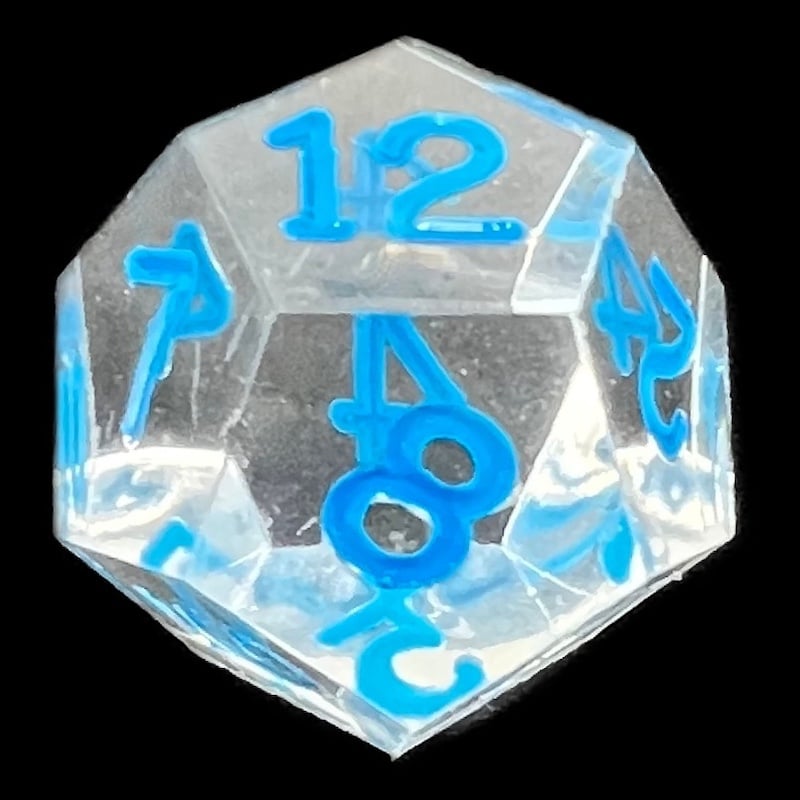 GameScience Gem Diamond & Blue Ink D12 Dice