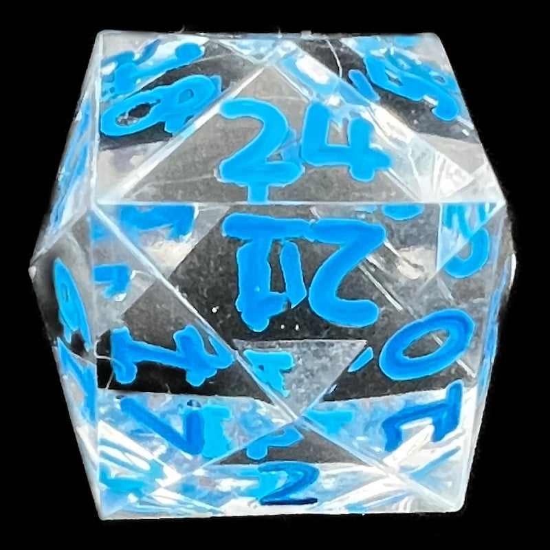 GameScience Gem Diamond & Blue Ink D24 Dice