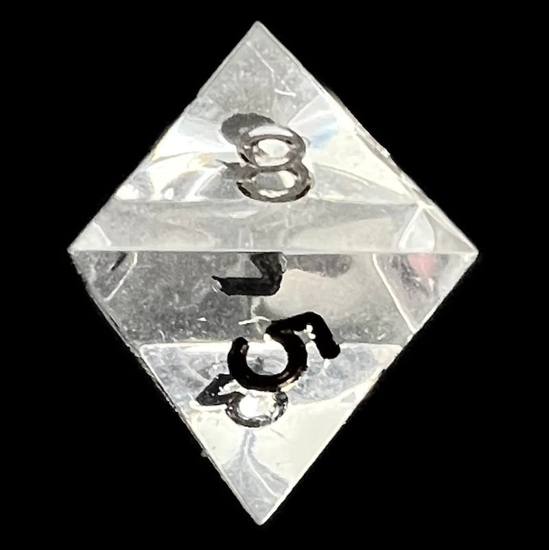 GameScience Gem Diamond & Black Ink D8 Dice