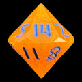 GameScience Gem Fire Sunstone & Blue Ink D14 Dice