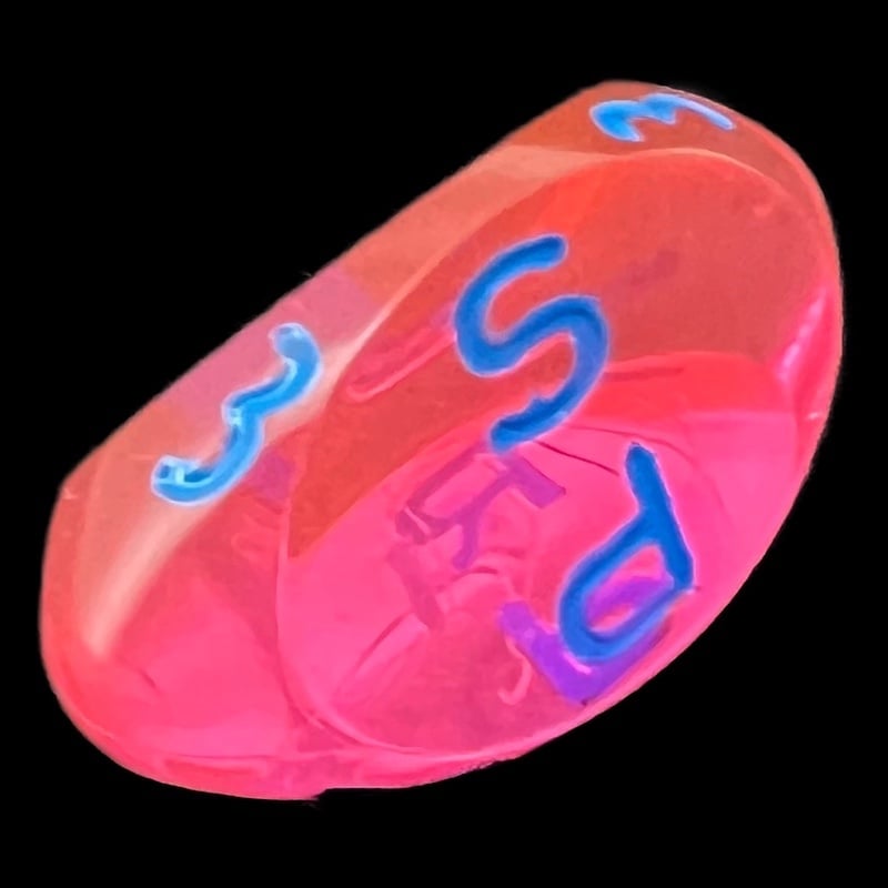 GameScience Gem Laser Red Rubellite & Blue Ink D3 Dice