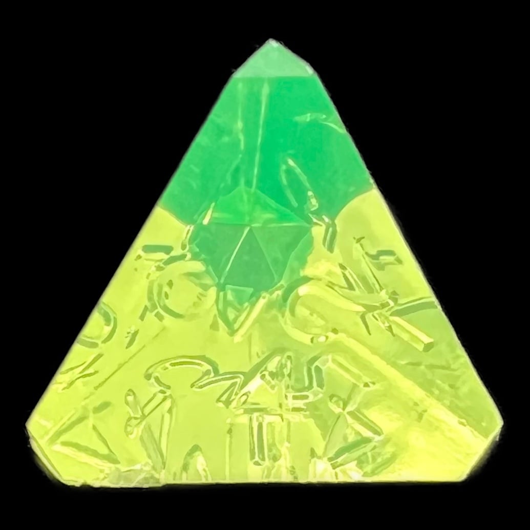 GameScience Gem Laser Yellow Peridot D4 Dice