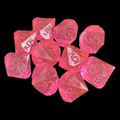 CLEARANCE GameScience Gem Laser Red Rubellite 10 x D14 Dice