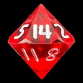 GameScience Gem Ruby & White Ink D14 Dice