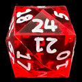 GameScience Gem Ruby & White Ink D24 Dice