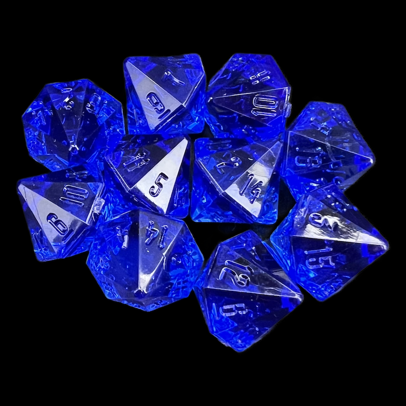 CLEARANCE GameScience Gem Sapphire 10 x D16 Dice