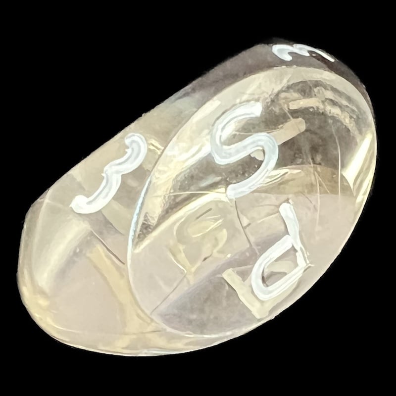 GameScience Gem Smoke Quartz & White Ink D3 Dice