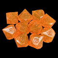 CLEARANCE GameScience Gem Fire Sunstone 10 x Percentile Dice