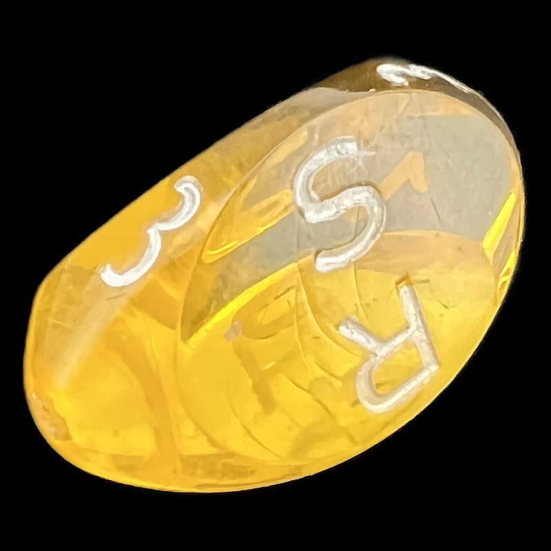 GameScience Gem Topaz & White Ink D3 Dice