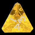 GameScience Gem Topaz & White Ink D4 Dice