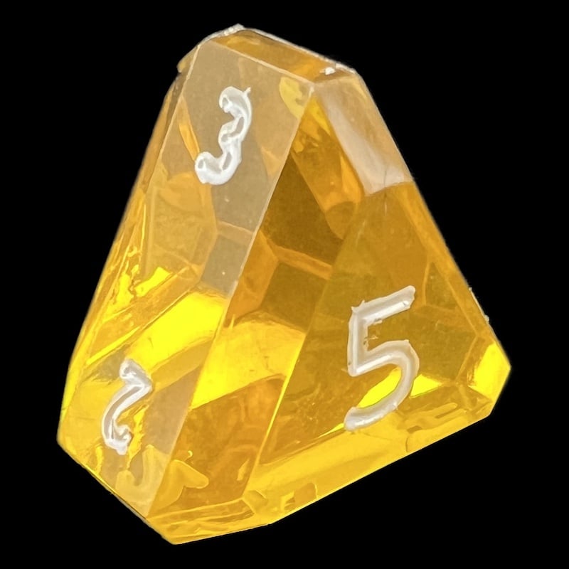 GameScience Gem Topaz & White Ink D5 Dice