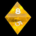 GameScience Gem Topaz & White Ink D8 Dice