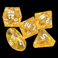 GameScience Gem Topaz & White Ink Zocchi D3 D5 D14 D16 D24 Dice Set