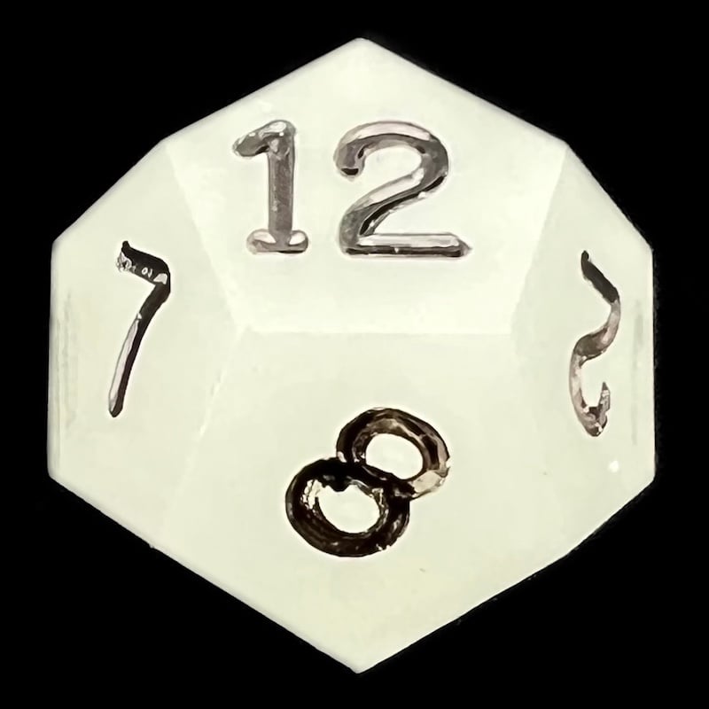GameScience Glow in the Dark & Black Ink D12 Dice