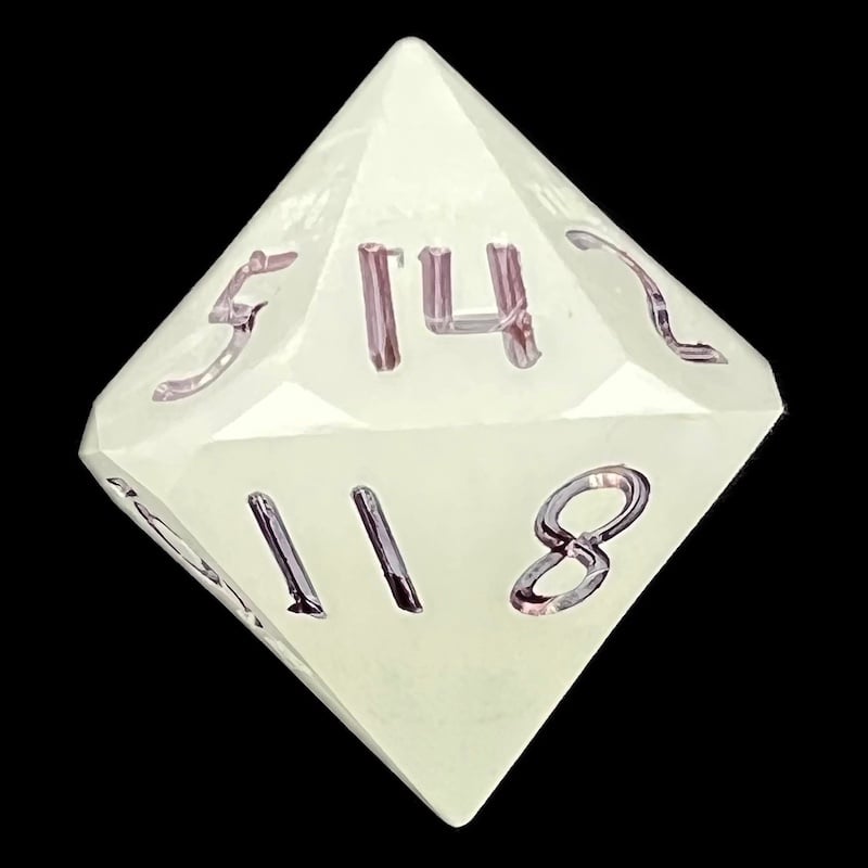 GameScience Glow in the Dark & Black Ink D14 Dice