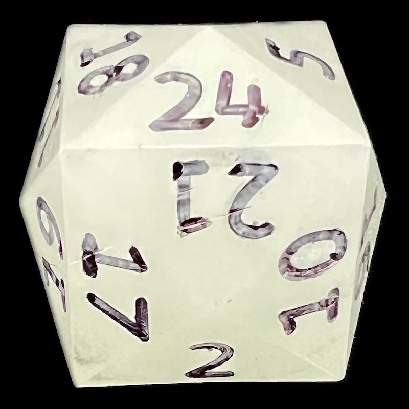 GameScience Glow in the Dark & Black Ink D24 Dice