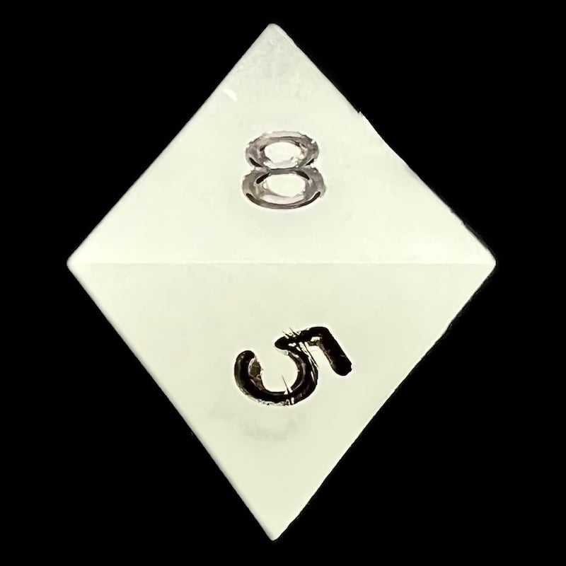 GameScience Glow in the Dark & Black Ink D8 Dice