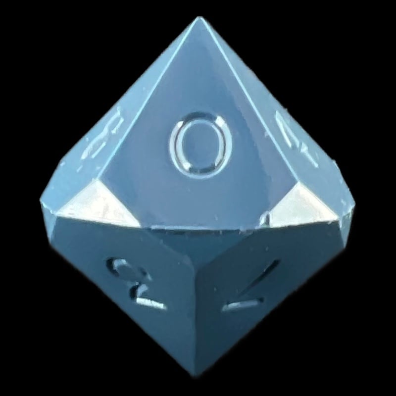GameScience Opaque Burnished Steel D10 Dice