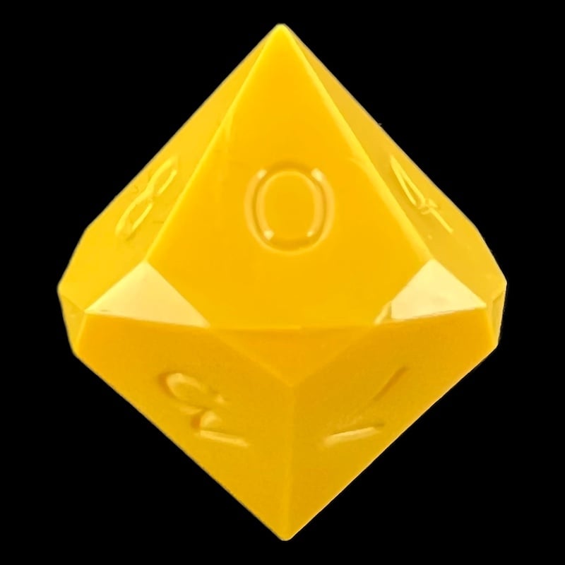 GameScience Opaque Canary Yellow D10 Dice