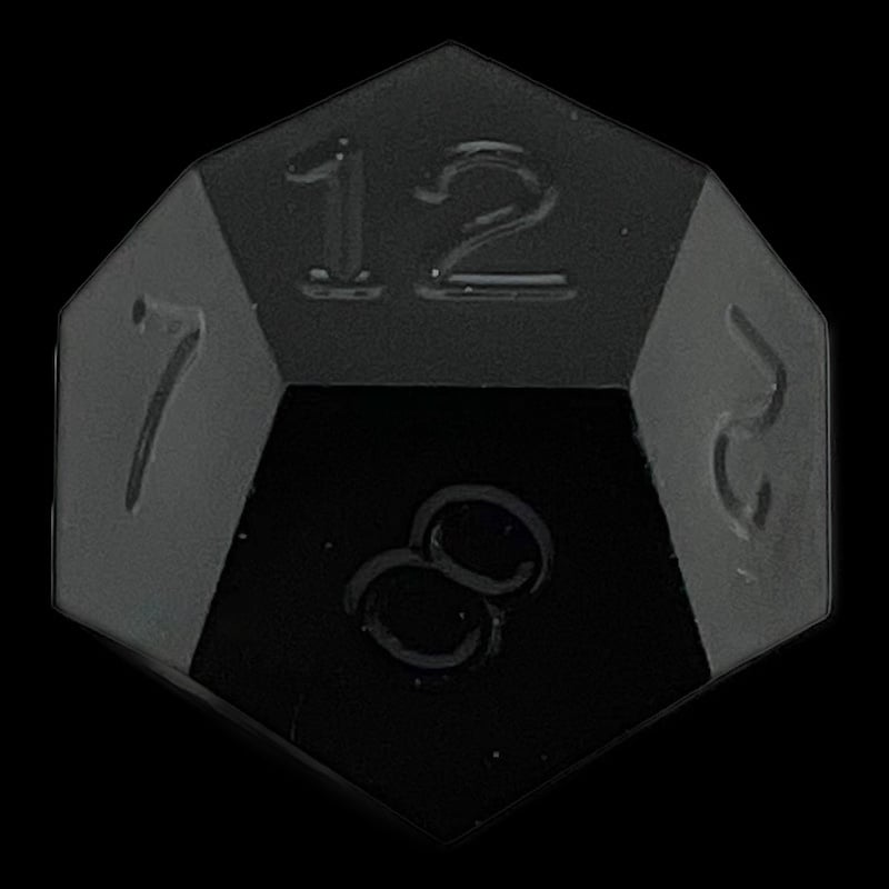 GameScience Opaque Coal Black D12 Dice